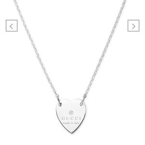 GUCCI TRADEMARK NECKLACE WITH HEART PENDANT